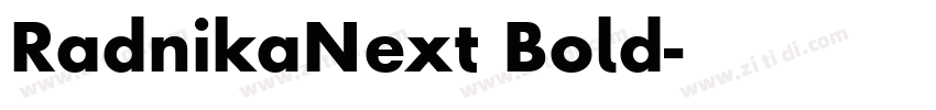 RadnikaNext Bold字体转换